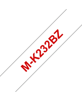 M-K232 tape 12mm red/white