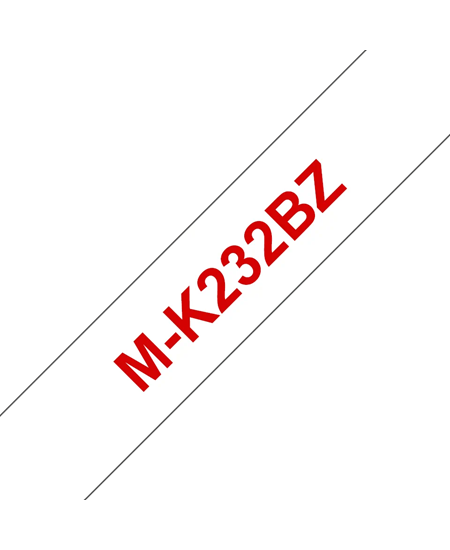 M-K232 tape 12mm red/white