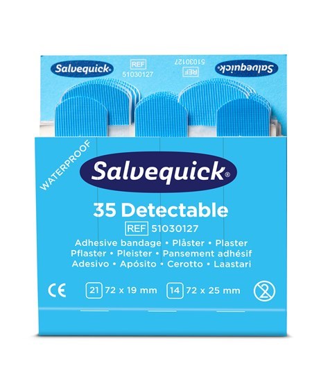 Salvequick Plaster blå refill