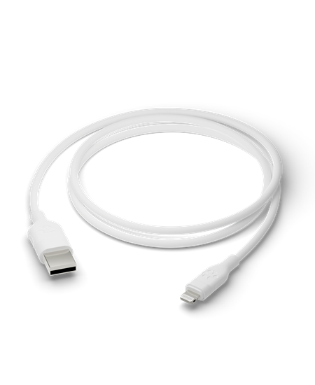 Re-charge - Cable - USB-A to MFI Lightning - TPE, White 1.2m