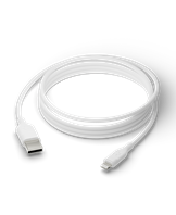 Re-charge - Cable - USB-A to MFI Lightning - TPE, White 2.5m