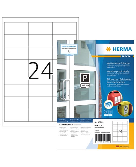 Herma etiket ekstra vejrbestandig papir 66x33,8 (1920)