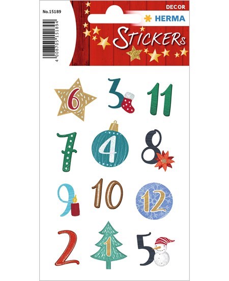 Herma stickers Christmas 1-24 julekalender (2)