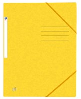 Oxford top file+ elasticated 3-flap folder a4 yellow filmx10