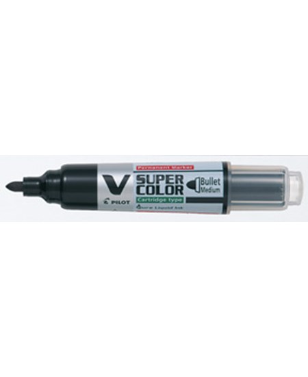 Marker V-Super Color BG rund 0,9mm sort