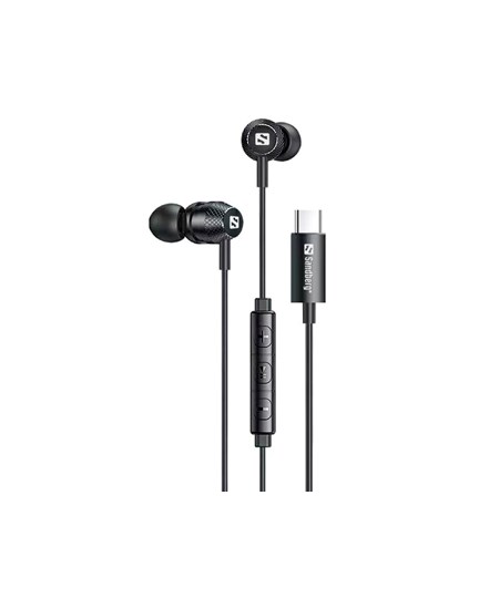 Sandberg USB-C/A In-Earset with Line-Mic