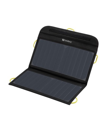 13W Solar Charger 2x USB, Black