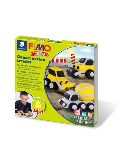 Modeller Fimo Kids Lastbiler 4x42g (4)